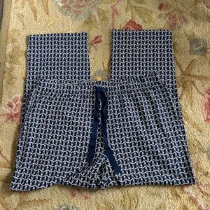 Lands’ End  Lounge Wide Leg Pajama Pants - large